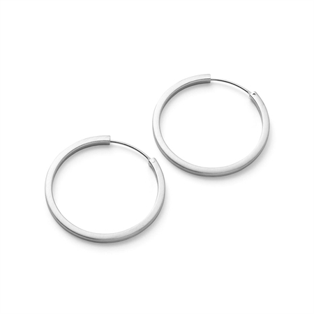 Pernille Corydon Circle Line Hoops 40 mm Silver