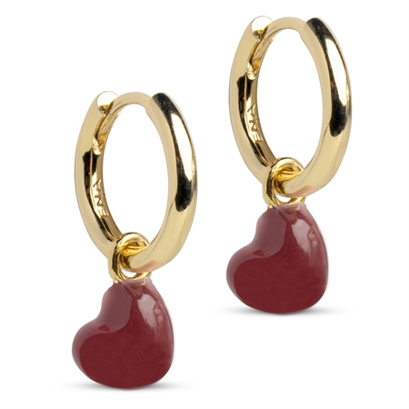 Enamel Copenhagen Grand Amore Hoop Bordeaux