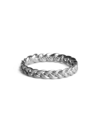 Jane Kønig Medium Braided Ring Silver