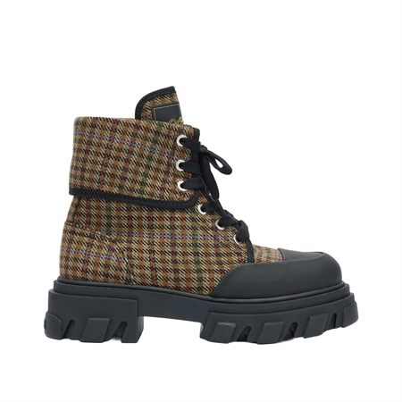 Ganni Cleated Canvas Wool Multicolour