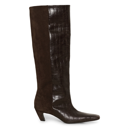 Gestuz GZbobbie croco boots Dark brown croco