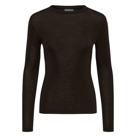 Gestuz GZninia ls wool roundneck Chocolate Torte