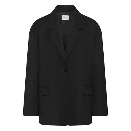 Sort Gestuz GZpaula OZ soft blazer oversize habitjakke til kvinder