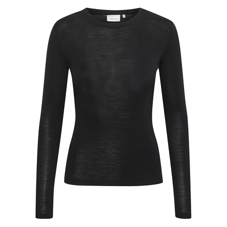 Gestuz NiniaGZ ls wool roundneck Black