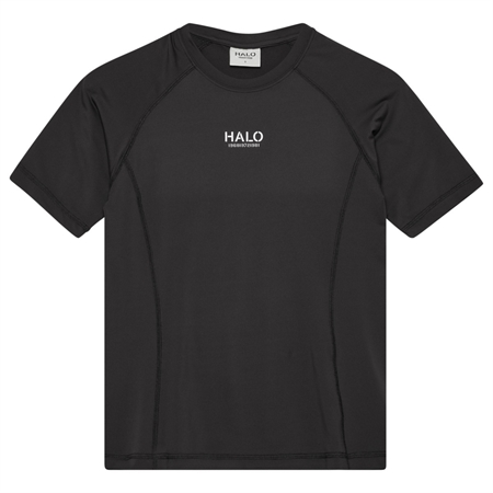 HALO Women Division T-Shirt After Dark sort trænings-t-shirt med logo på brystet og grafisk F.U.T-print på ryggen