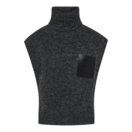 Haute L'Amitié Darcia Pocket Knit Vest Antracit Melange