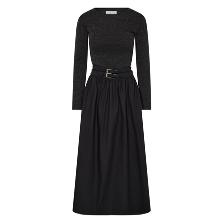 Haute L'Amitié Hailey Mix Belt Dress Black