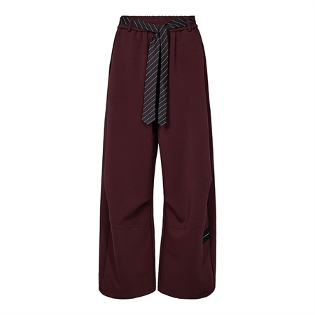 Haute L'Amitié Maxi Split Tie Pant Wine