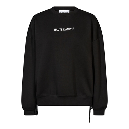 Haute L'Amitié New Studio Tie Sweat Black