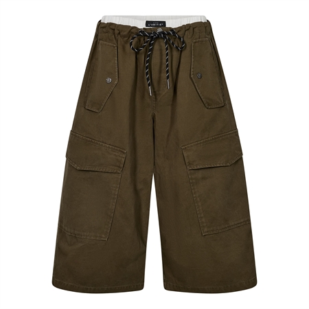 Haute L'Amitié Pull On Cargo Bermudas Army 