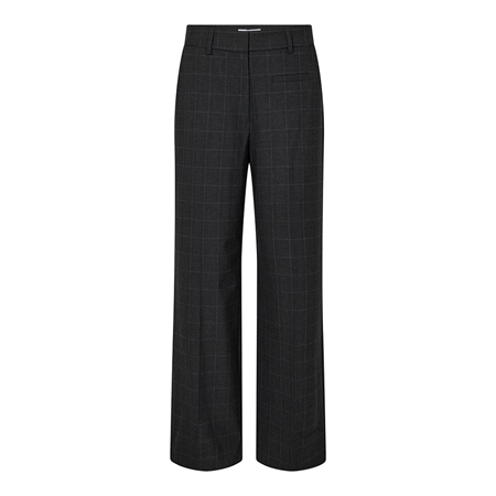 Haute L'Amitié Smokey Check Plain Pant Antracit