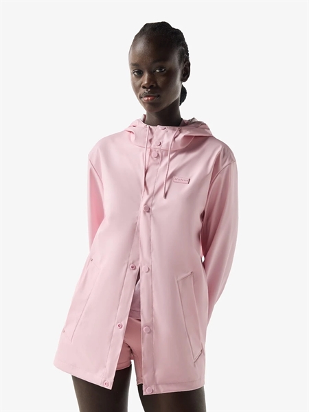 Hunter Izzy PU Hooded Jacket Parfait Pink
