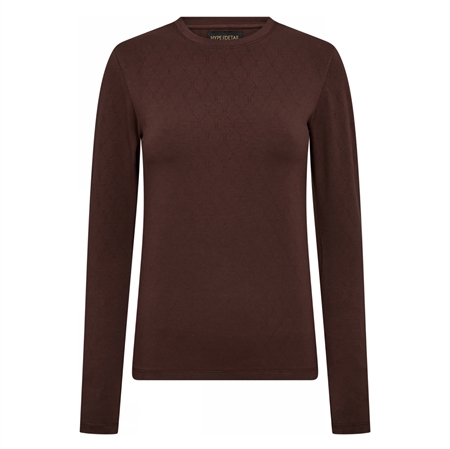 Hype The Detail Tee L/S H-Logo Brown
