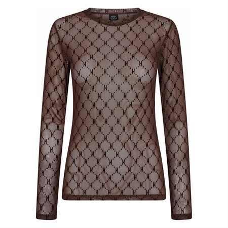 Hype The Detail Mesh Blouse 89 Brown