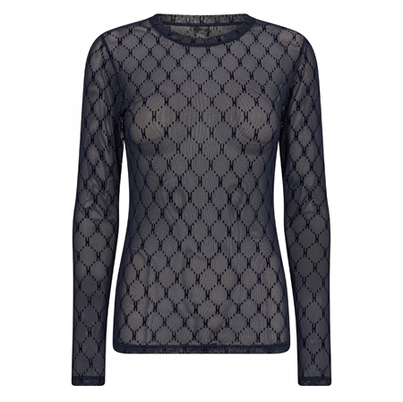 Hype The Detail Mesh Blouse 49 Navy