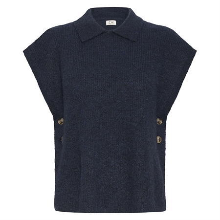 Ichi IaYlva Poncho Maritime Blue