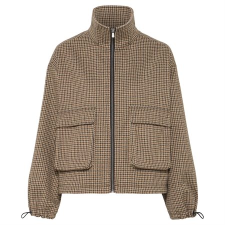 Ichi IheSolu Jacket Brown Check