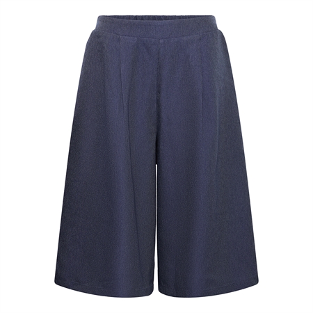Mørkeblå Ichi IhFranny Jorts lange shorts med brede ben til kvinder