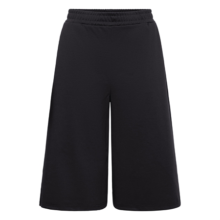 Ichi IhKate Jorts - Lange sorte shorts i komfortabel Kate kvalitet med stræk