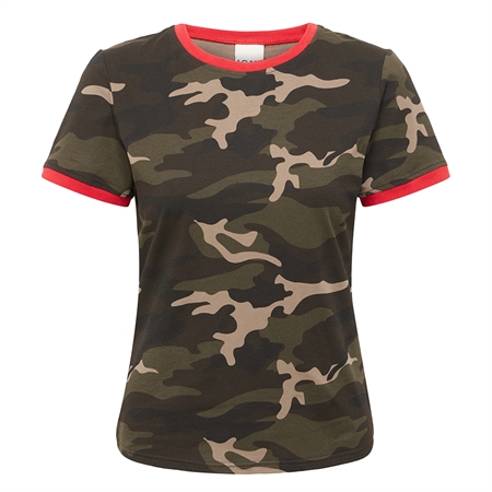 Ichi IhMolly Camo SS T-shirt Camo Green