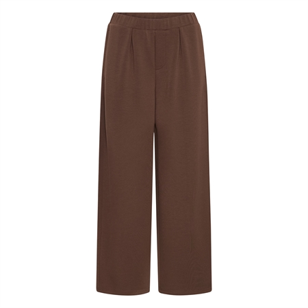 Ichi IHNaida Pants Chicory Coffee med vide ben og elastisk linning