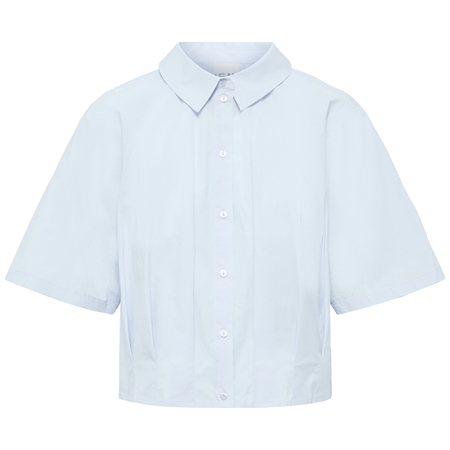 ICHI IHXBodil Shirt Cashmere Blue lyseblå kortærmet skjorte