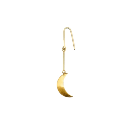 Jane Kønig Small Half Moon earring Guld