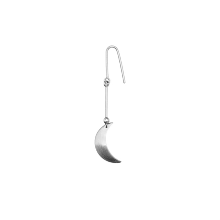 Jane Kønig Small Half Moon earring Silver
