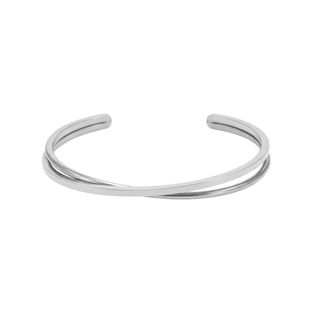 Jane Kønig Olympia Bangle Silver - Large