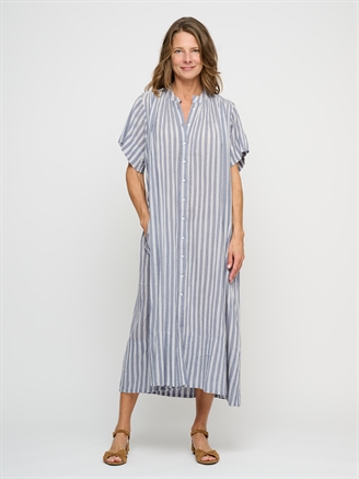 Moshi Moshi Mind June Shirtdress Stripe sea blue/ecru