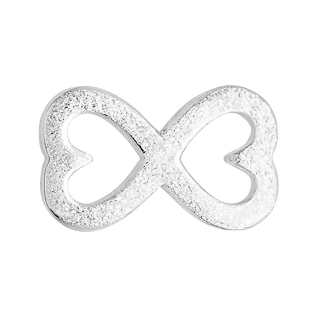 LULU Copenhagen Infinite Love hjerteørering i sterling sølv