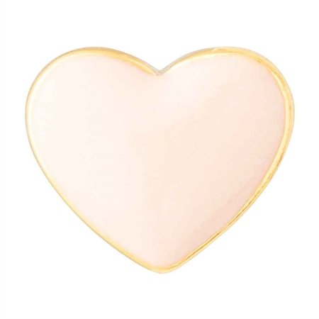 LULU Copenhagen Love U hjerte ørering Guld Dusty Peach