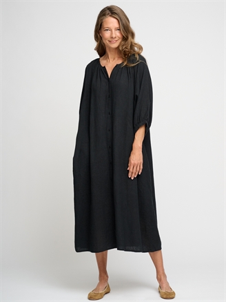 Moshi Moshi Mind May Shirtdress Linen Moonless Night