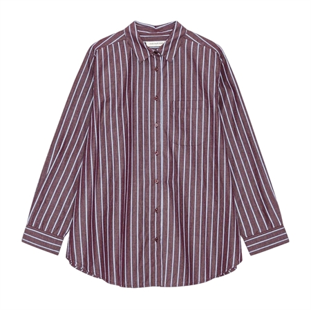 Moshi Moshi Mind Gaia Shirt Stripe Burgundy