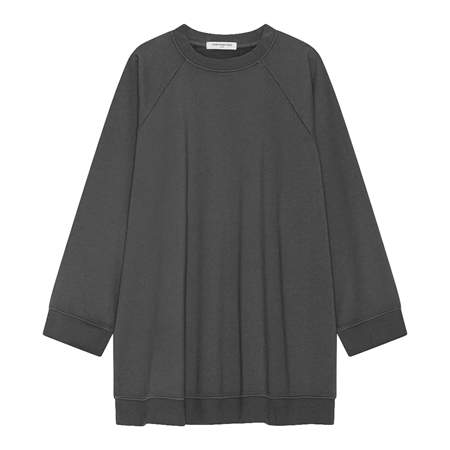 Moshi Moshi Mind Saga Sweat Dark Grey oversized sweatshirt i økologisk bomuld