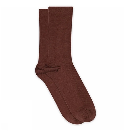 MP Denmark 50102, 541 Fine wool rib socks Dark Brown