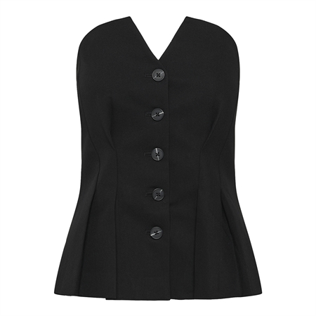 My Essential Wardrobe MWEvelina Shaped Top Black