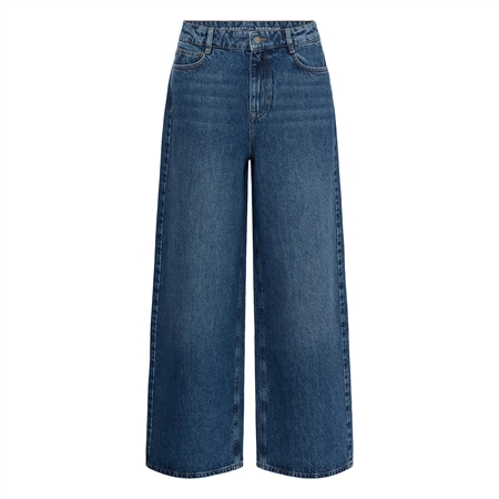 My Essential Wardrobe MWJessie 174 Dark Blue mørkeblå wide leg jeans