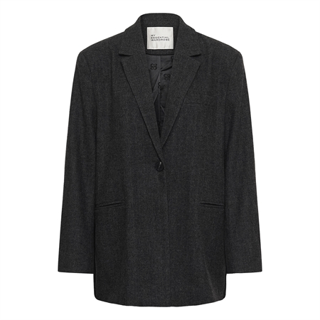 My Essential Wardrobe MWLayla Blazer i Dark Grey Melange