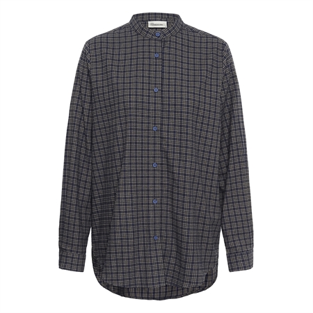 My Essential Wardrobe MWLennie Shirt i Dark Sapphire Blue Check