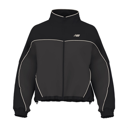 New Balance Trackside Woven Jacket i sort hos MAAK Shop
