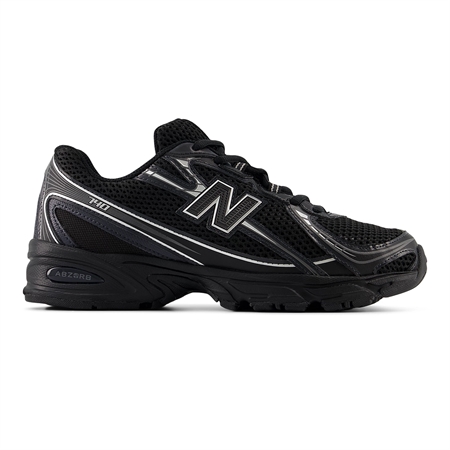 New Balance U740BM2 Black Silver Metallic u740bm2 sort sølv retro sneaker til kvinder fra MAAK Shop