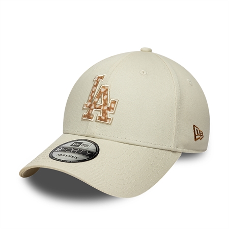 New Era Faux Pony 9FORTY Los Angeles Dodgers Cap Beige