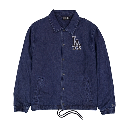 New Era MLB Coaches Jacket Los Angeles Dodgers Denim