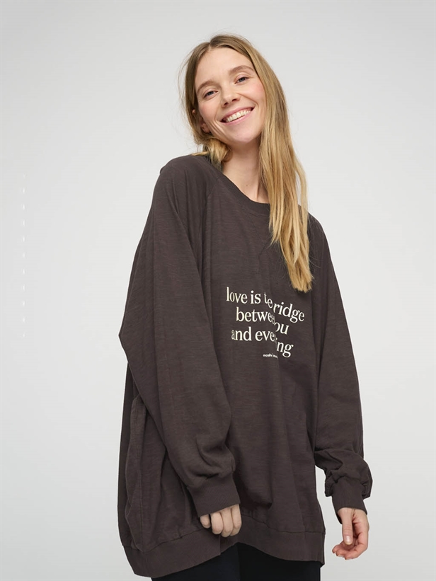 Moshi Moshi Mind November Sweat Dark Brown