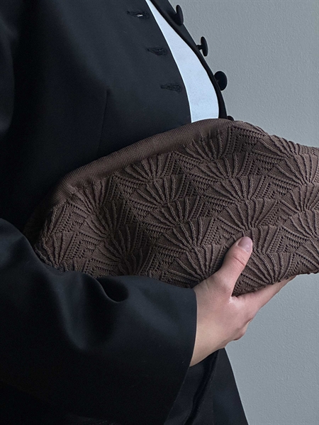 Pico Copenhagen Small Shelly Clutch Chocolate