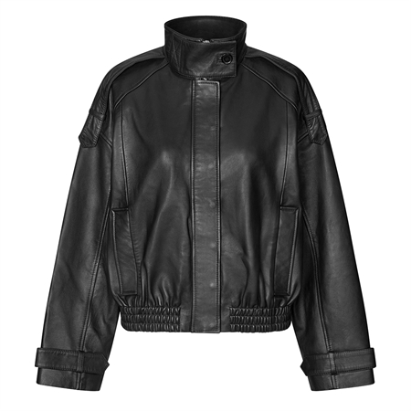 Second Female Aluka Leather Jacket Black