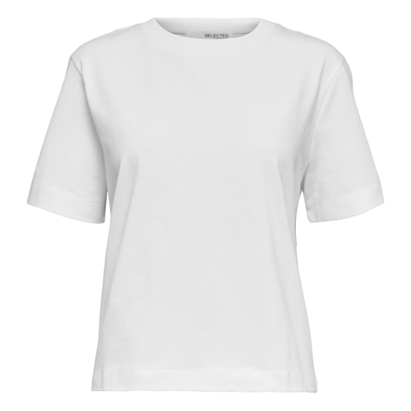 Selected Femme SlfEssential SS Boxy Tee Bright White