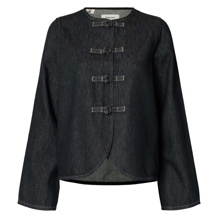 Selected Femme SlwBaria-Bora Denim Shirt Dark Grey Denim