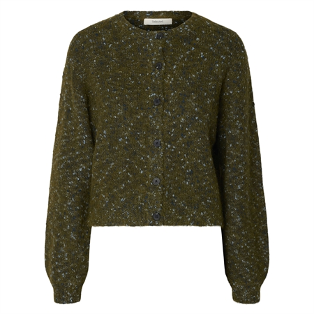 Selected Femme SlwKat LS Knit Short Cardigan Fir Green